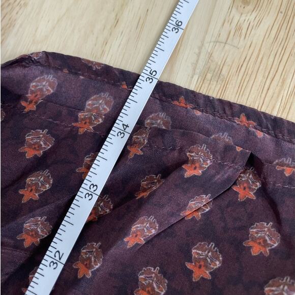 Sundance Women's‎ Boho Kurta Tunic Dress Split Sides Silky V-neck Petite XS - Picture 6 of 15